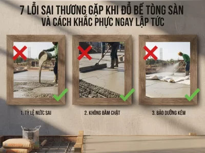 7 lỗi sai thường gặp khi đổ bê tông sàn và cách khắc phục ngay lập tức - lỗi thường gặp