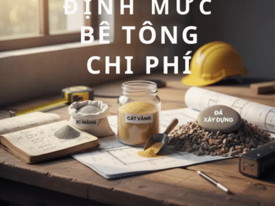 Bảng tính định mức vật liệu xây dựng: Chi phí đổ 1m³ bê tông M300 cần bao nhiêu Xi măng, Cát, Đá?