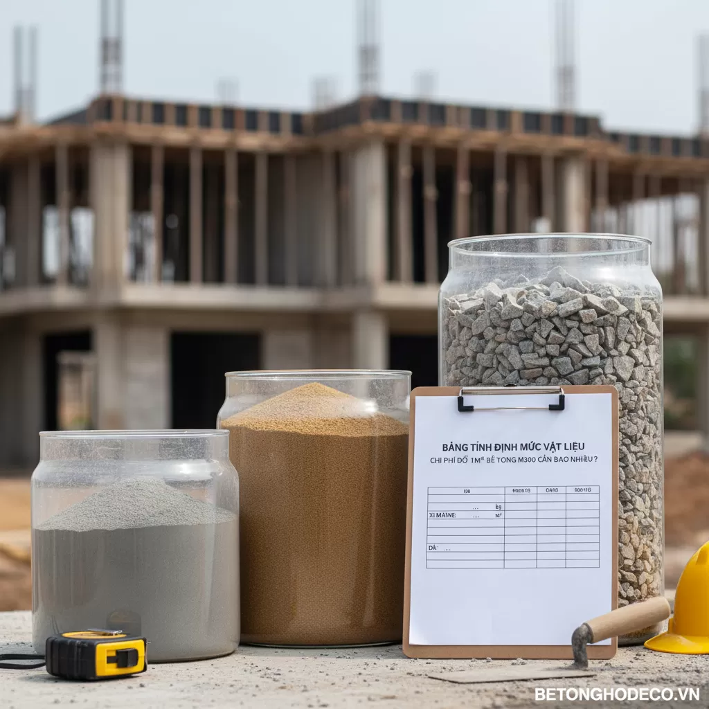 Bảng tính định - Cấp phối vật liệu