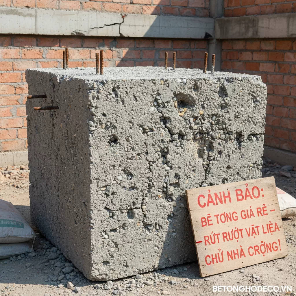 Cảnh báo: tông - Bê tông rỗ xốp