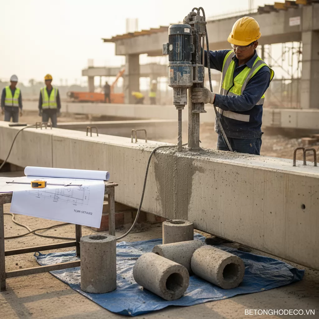 Mác tông (Cường - Khoan lấy mẫu bê tông