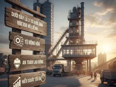 Quy trình vận hành trạm trộn bê tông tươi tự động (Batching Plant) hiệu quả và an toàn - trình vận hành