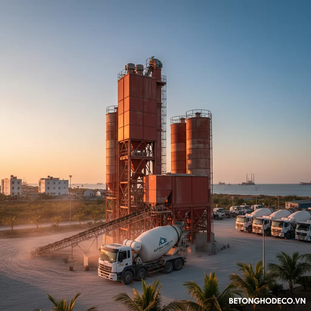 Công cung cấp - Trạm trộn bê tông